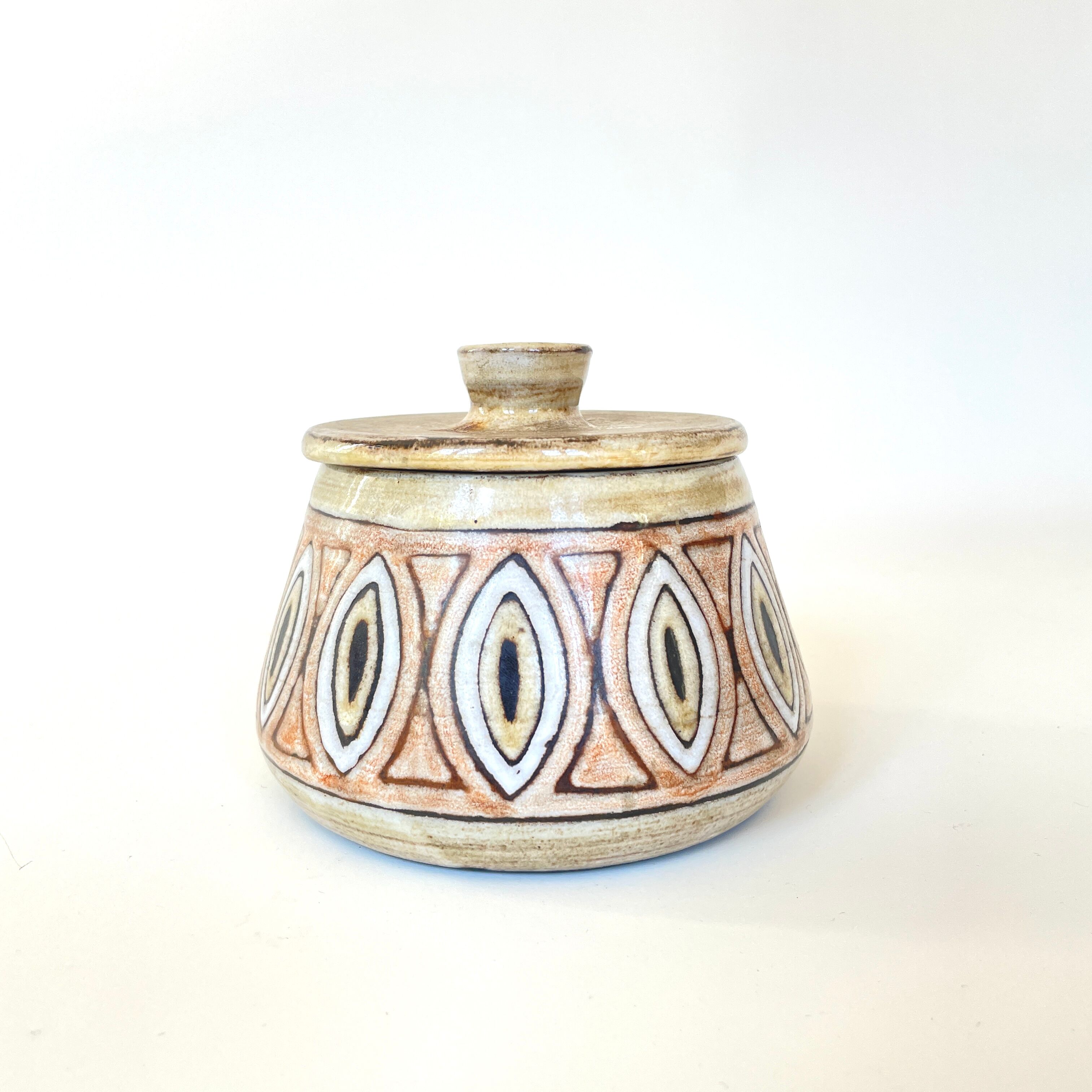 Ceramic pot, Jean-Claude Malarmey, Vallauris, circa 1960