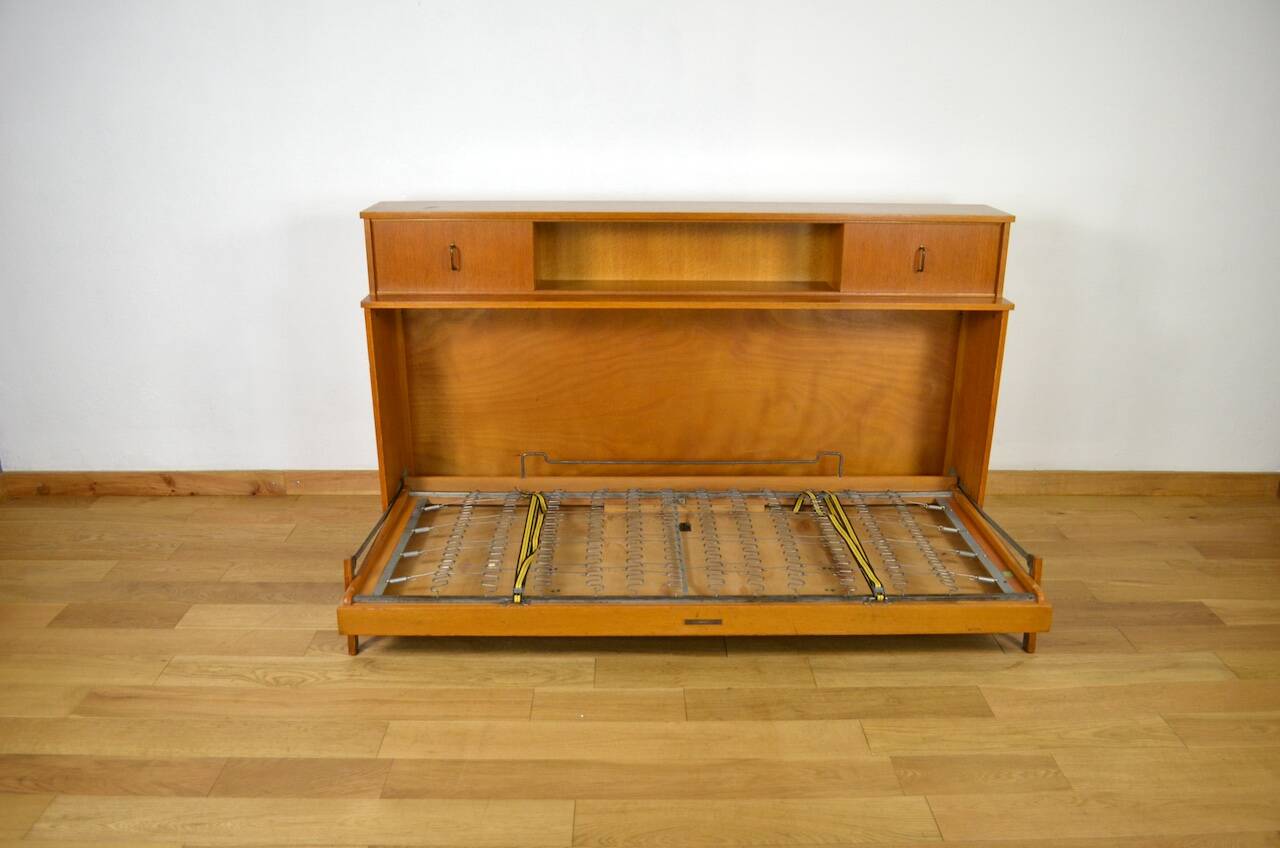 Daybed / Modular Desk Furnished in Vintage Blond Oak 1950