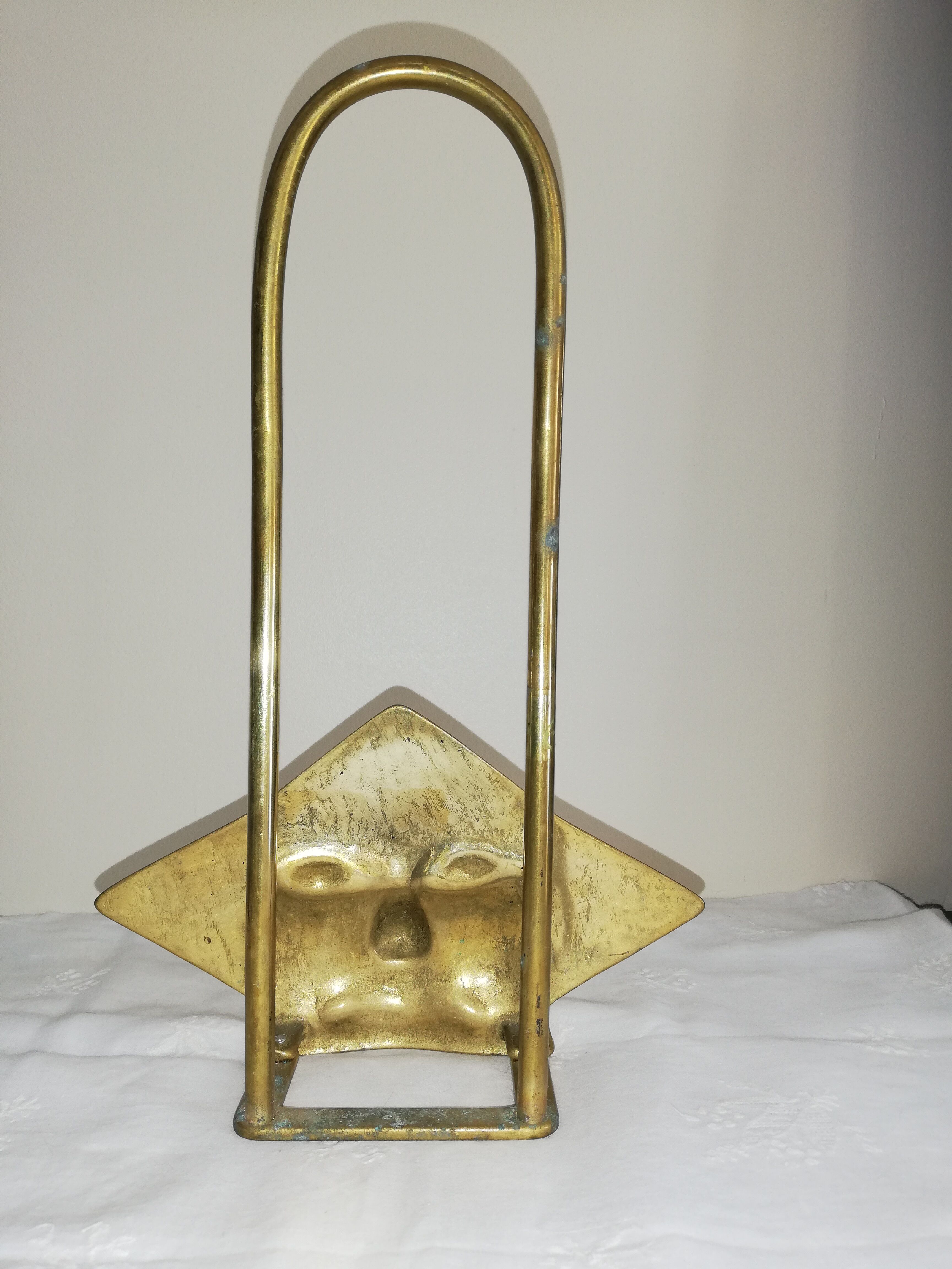 Brass letter holder
