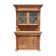 Double body late 19th century in oak and colored stained glass