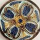 Art Nouveau earthenware bottle coaster/trivet, late 19th/early 20th century