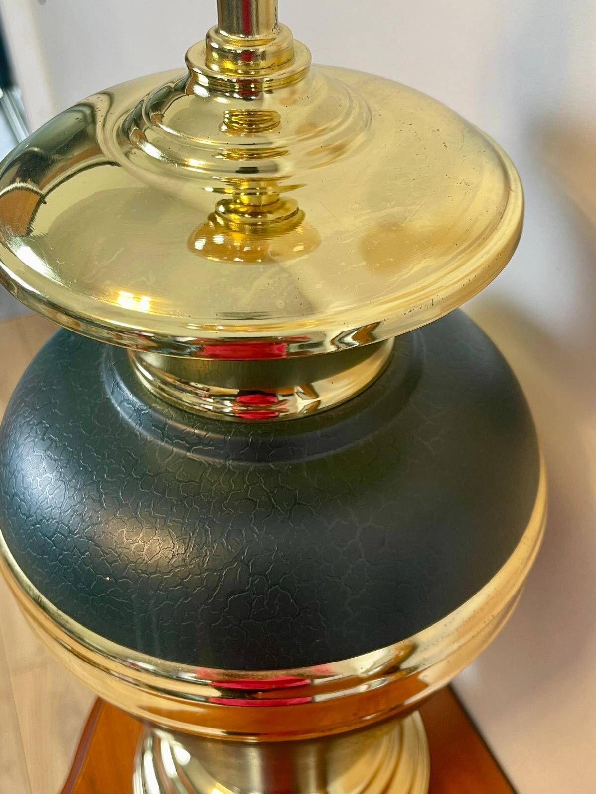 Vintage black and brass living room lamp