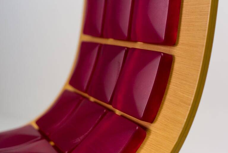 Saporiti Italia "Voyager" lounge chair and ottoman by Gaby Fois Dorell