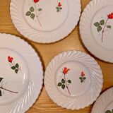 Luneville with Roses serving dishes set