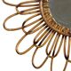 1950s rattan sun mirror France