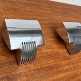 Vintage Postmodern Spanish wall sconces model Arqui Pe in aluminium by O. & S. Devesa for Metalarte, 1990s, set of 2