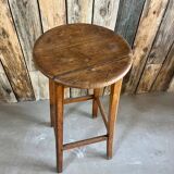 High wooden stool