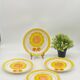 Série d’assiettes plates Alice Digoin Sarreguemines vintage, fleurs, tournesol 🌻