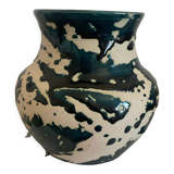 Vintage duck blue pot or vase