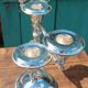 English silver candelabra candlestick