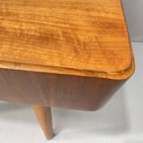 Table à manger réglable en noyer par Setona, années 1950, Tchécoslovaquie