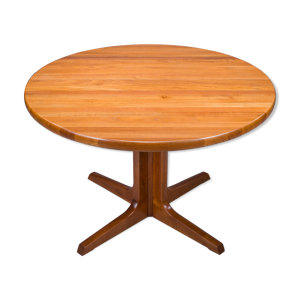 Table à manger ronde en teck du