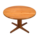 Table à manger ronde en teck du milieu du siècle de Gudme Møbelfabrik