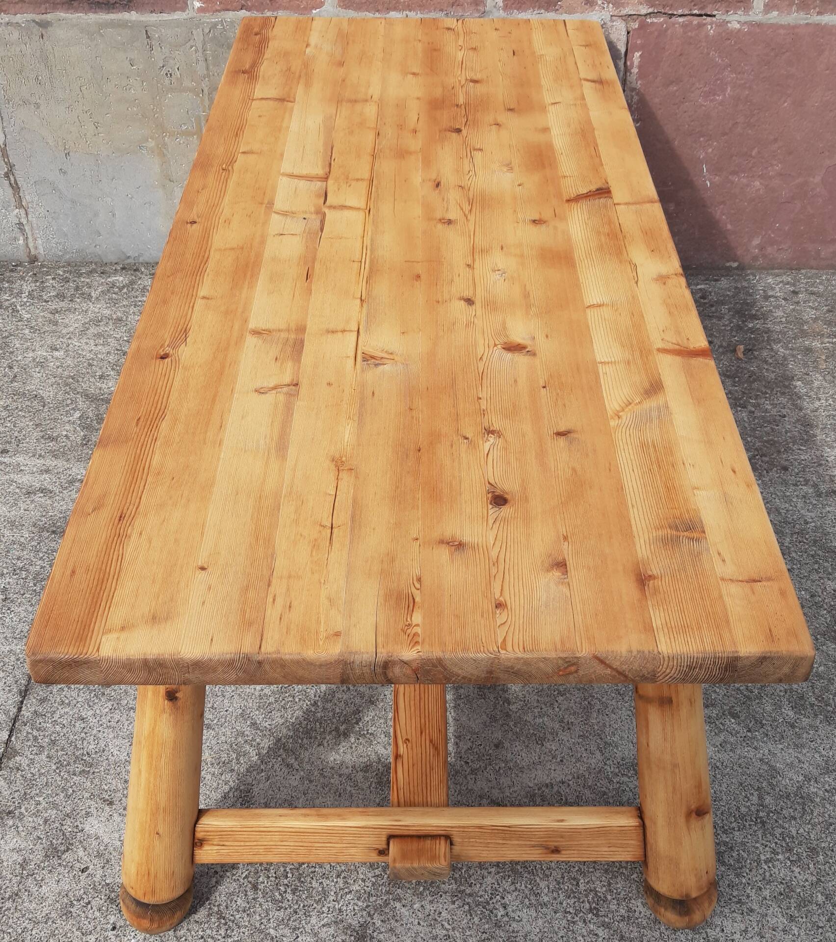 Brutalist table by Georges Robert (2 metres)