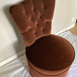 Velvet toad armchair