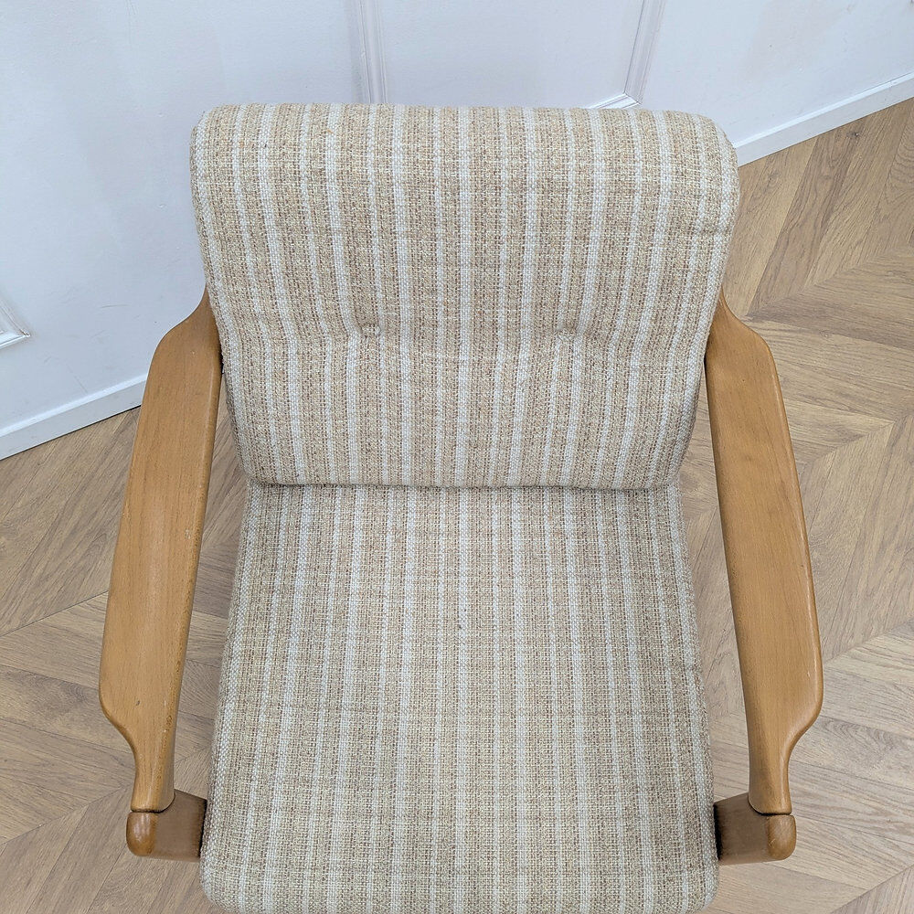 Fauteuil vintage en hêtre