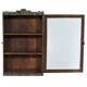 Old art deco green showcase teak wood piece of origin india