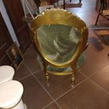 Paire de fauteuils en bois " doré "