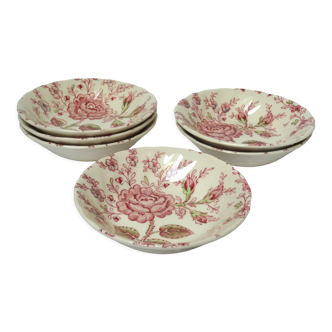 6 hollow cups Rose Chintz Johnson Brothers