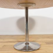 Mid-century modern oak round dining table, Denmark, 1970s