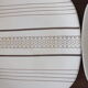 Set 6 flat plates vintage earthenware from Longchamp geometric decoration
