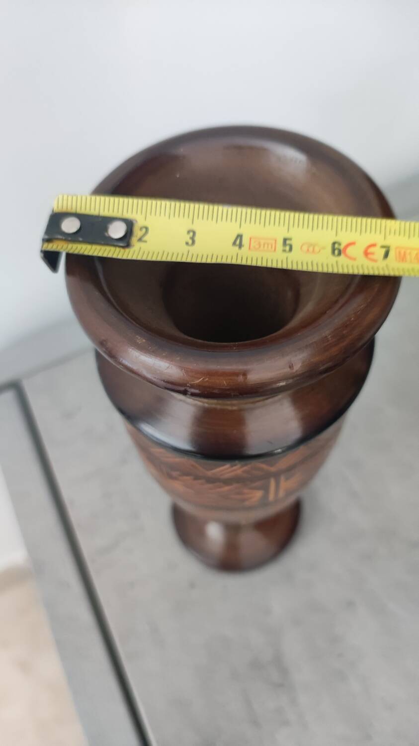 Wooden vase
