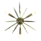 1950s mid century sputnik 3-light brass ceiling light