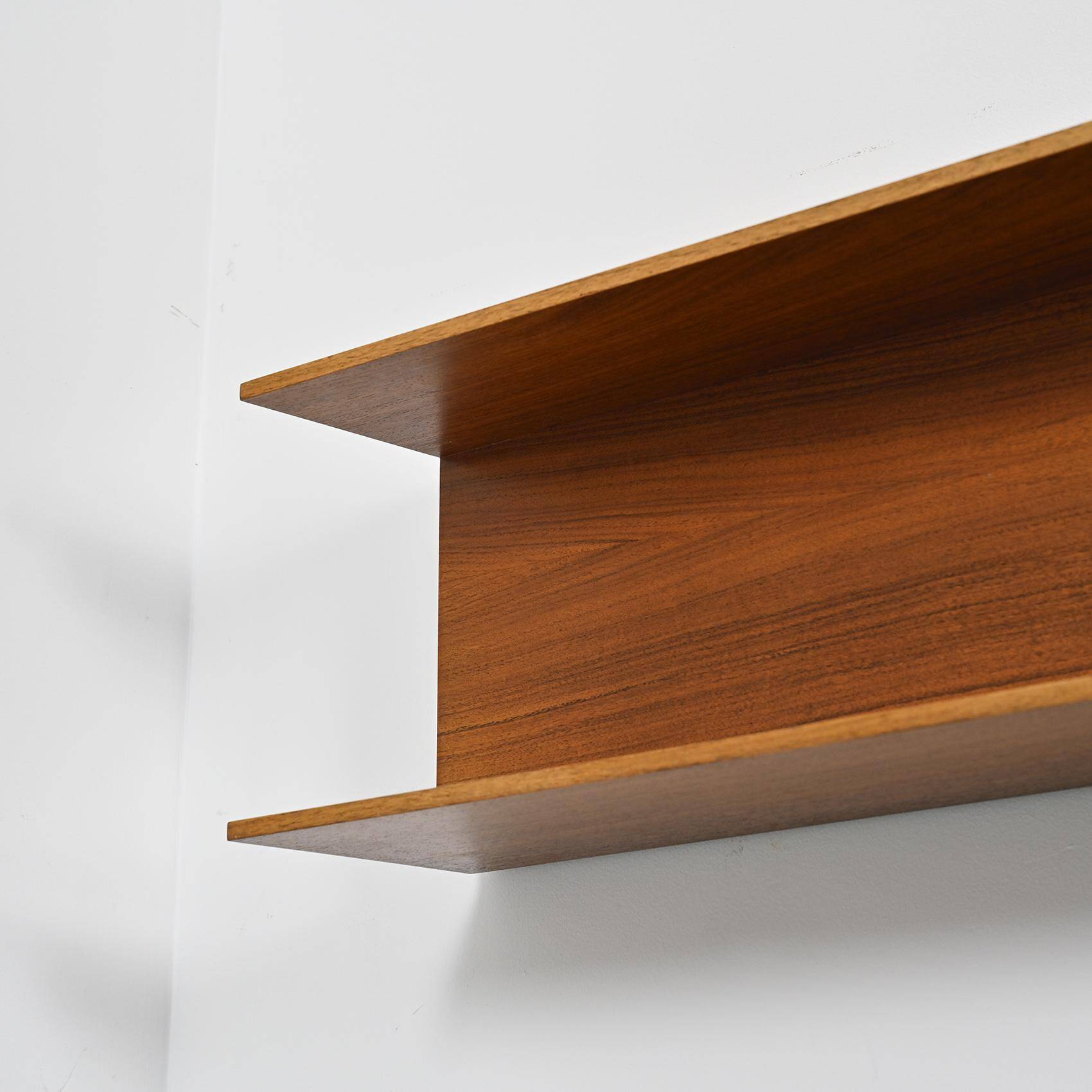 Rosewood wall bookcases by Walter Wirtz, 1960s