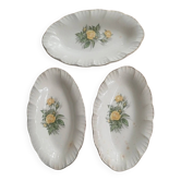 Set of 3 ceramic dishes Sarreguemines