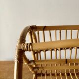 Vintage bamboo magazine rack