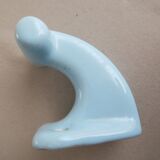 Patère pastel blue porcelain 1950-60