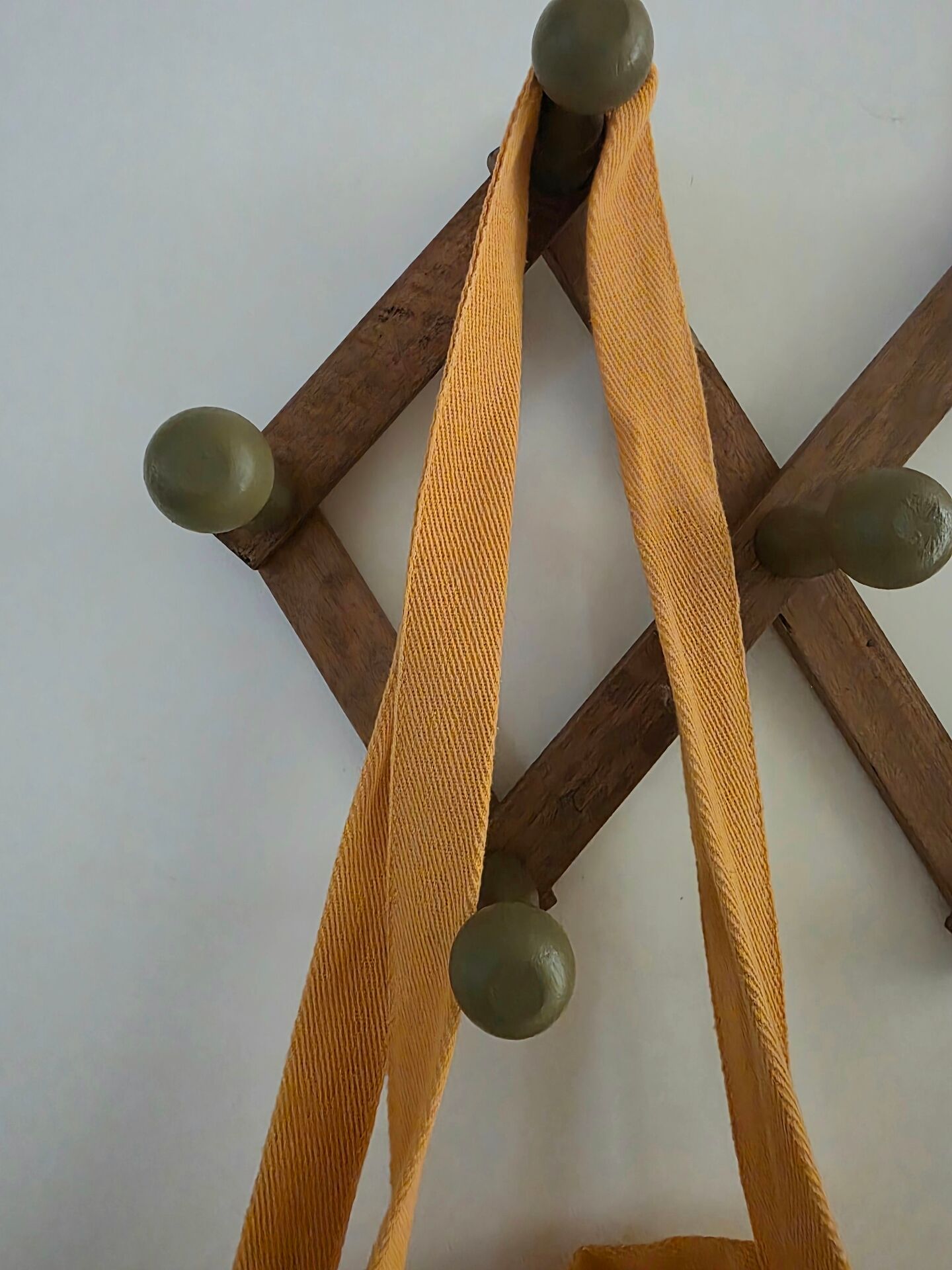 Vintage accordion coat rack