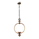 Suspension bronze brass and opaline / vintage
