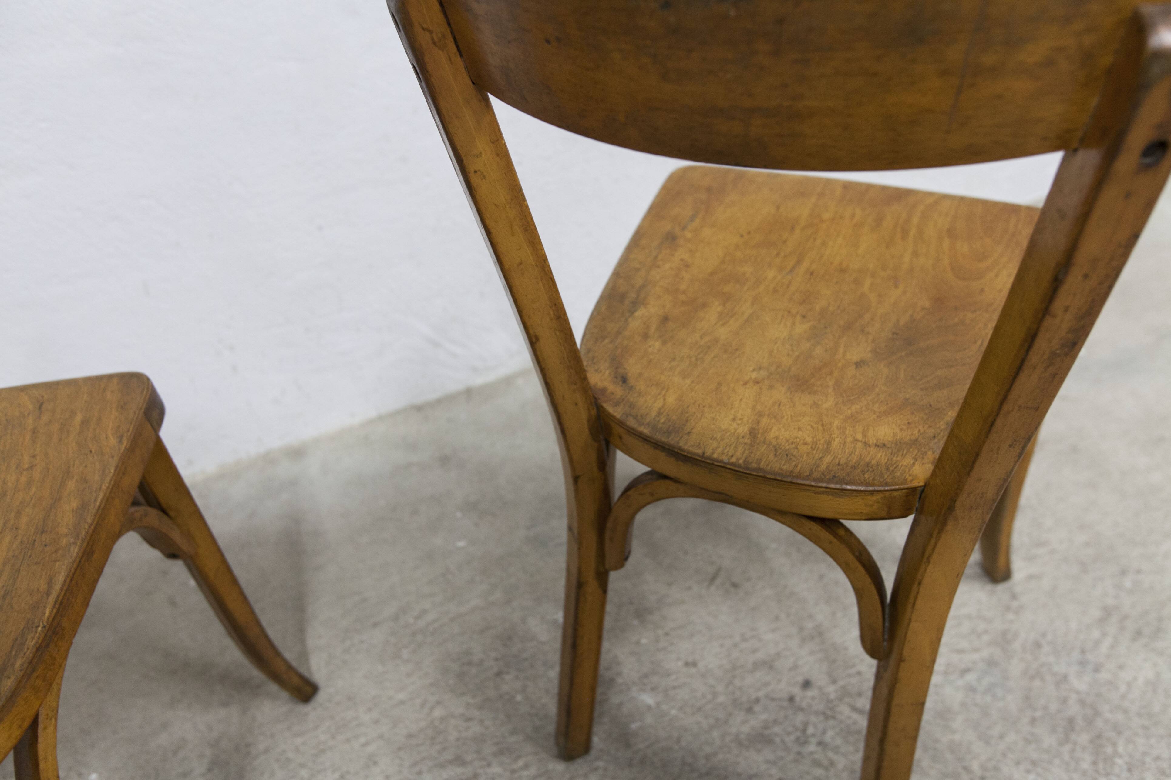 Pair of Baumann model 55 chairs from 1950