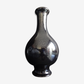 Vase balustre chinois céramique 32cm goutte d'huile Chine