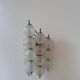 Vintage "Sterrenbeeld" wall lamp, Murano bubbled glass, Raak Netherlands 1960