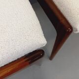 Set of 4 vintage Scandinavian teak chairs from the 60s