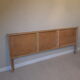 Headboard in wood and veneer oak vintage