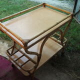 Bar service with bamboo wheels
