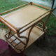 Bar service with bamboo wheels