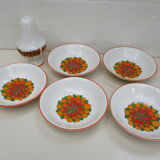 Gien ceramic "desserts" service - fruit, cake, cream