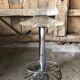 Pair Stool Foot Bar Tulip Metal Chrome + Seat Plexi Transparent Vintage