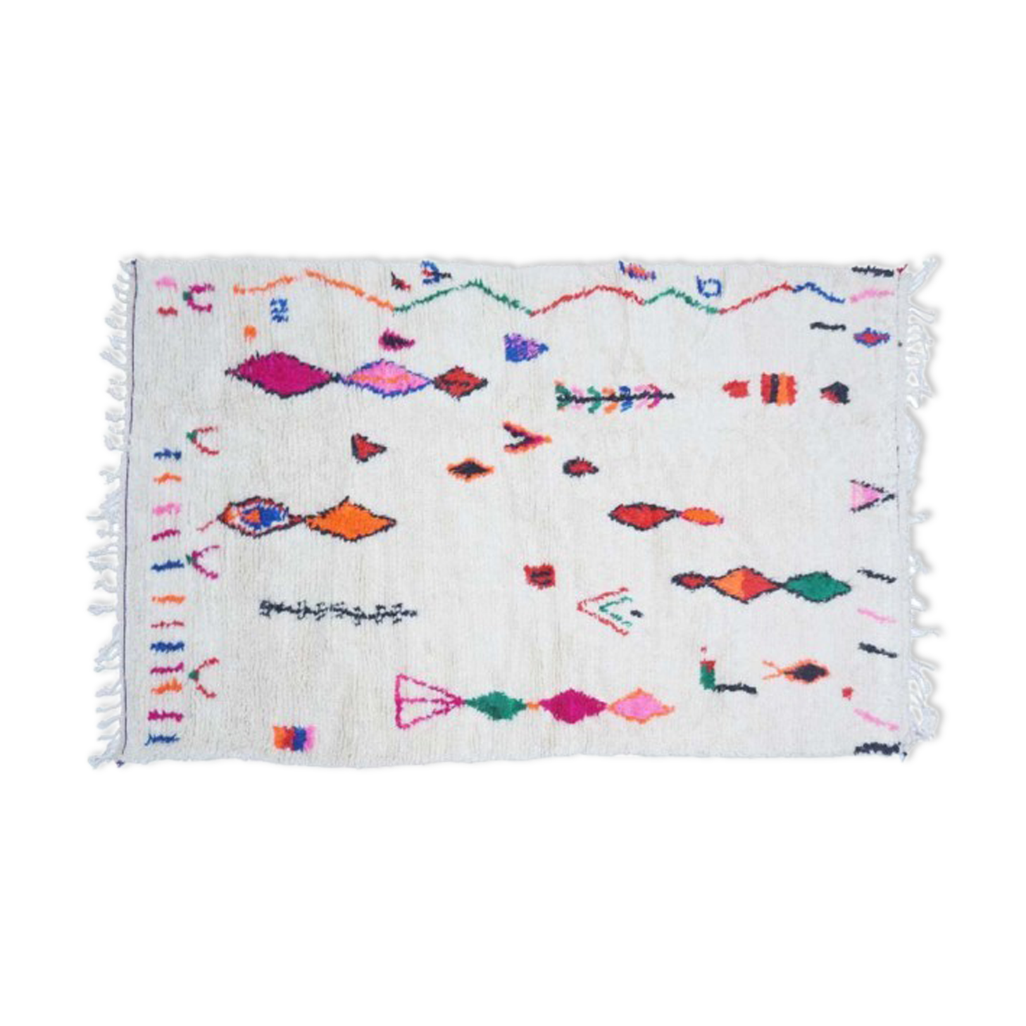 Tapis berbère coloré 258 x 145cm