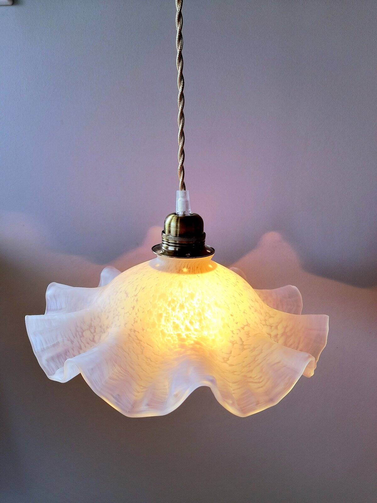 Clichy speckled glass pendant