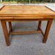 Farmhouse style solid wood and tile kitchen dining table