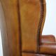 Beautiful classic sheepskin armchair with a beautiful appearance and a comfortable seat