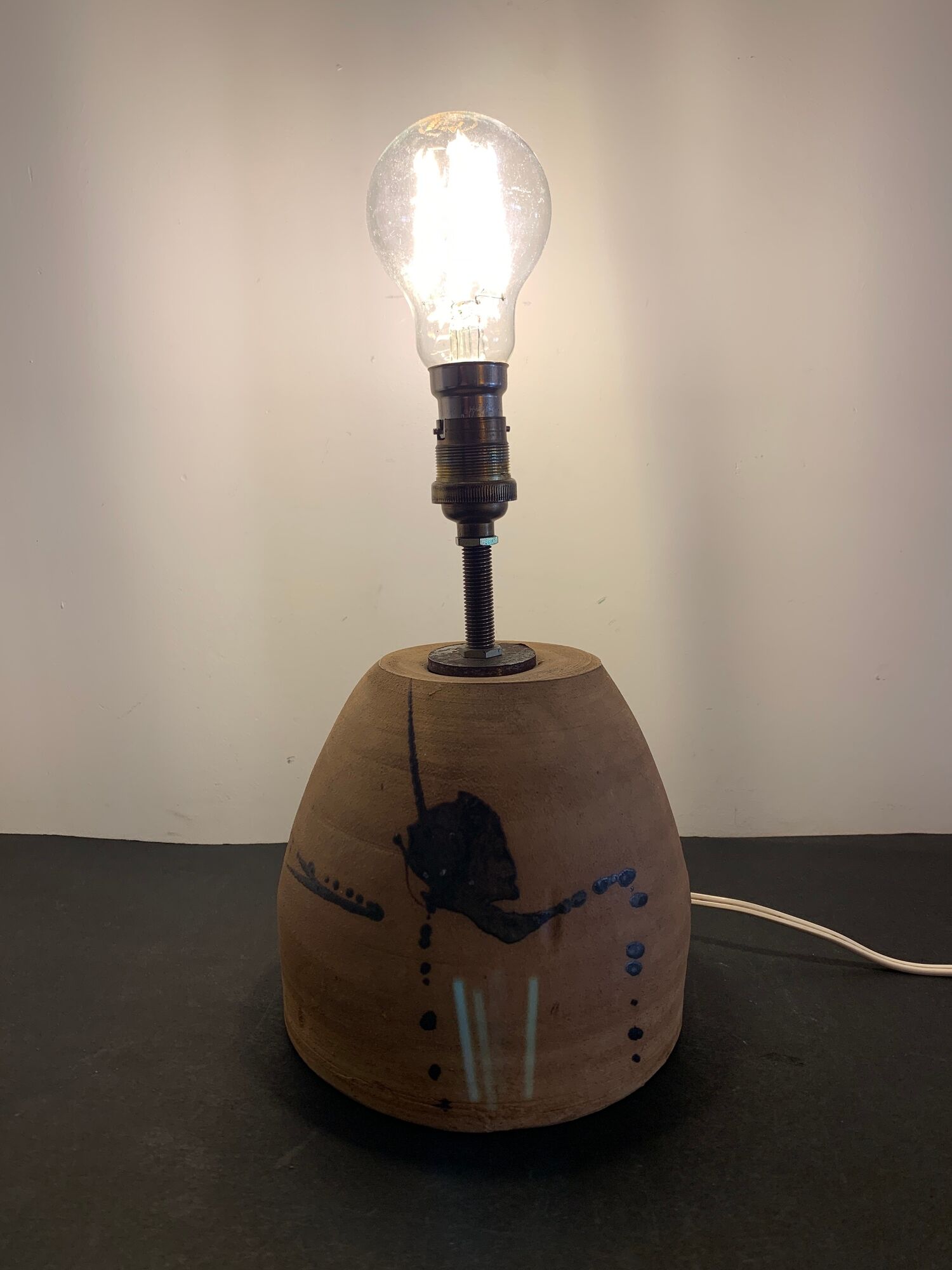 Ceramic lamp foot Pottery of the Dove