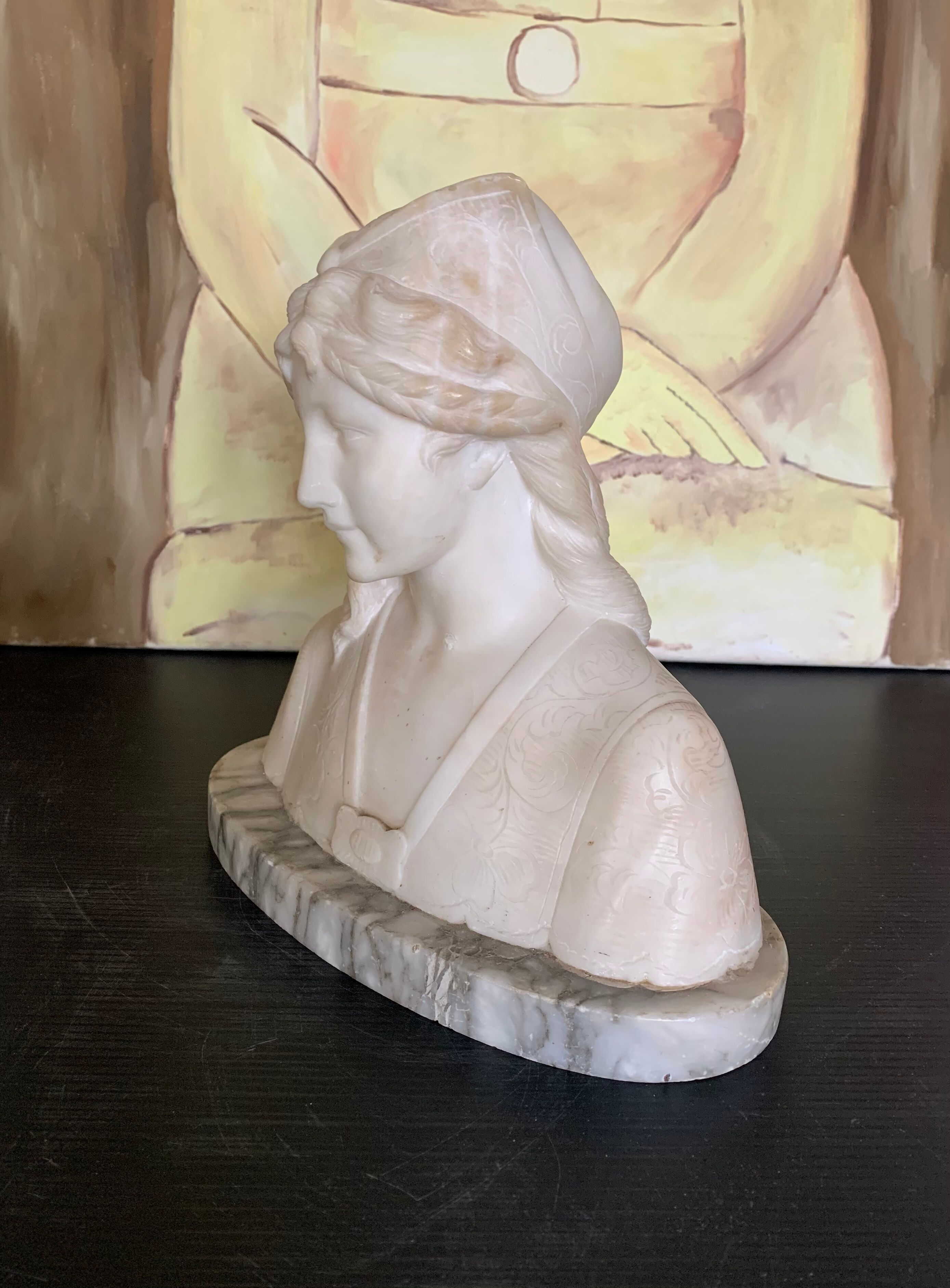 Alabaster bust