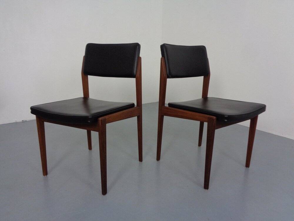 Set of Teak Dining Chairs Model 641P by Rudolf Glatzel for Thonet, 1960s