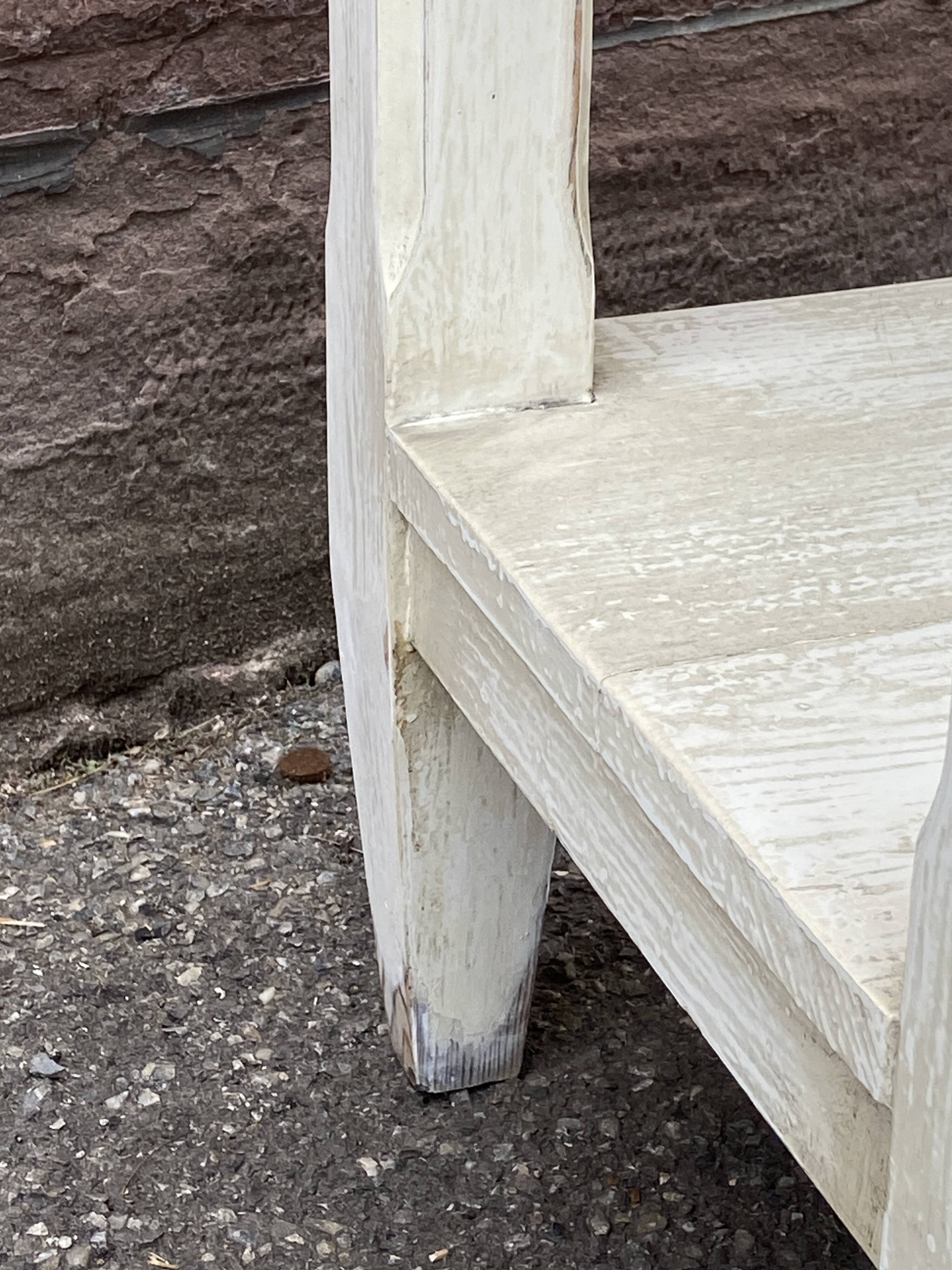Small industrial look table commercial style drapier in 1900 shabby chic fir